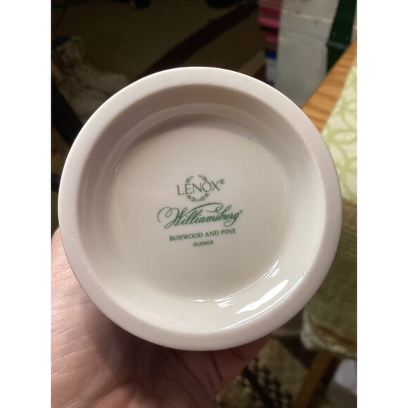 Lenox Williamsburg Boxwood and Pine Set of 3 Votive Candle Holders New - Picture 15 of 16